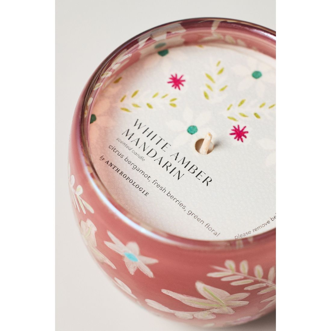 Medina Fruity White Amber Mandarin Glass Candle by Anthropologie