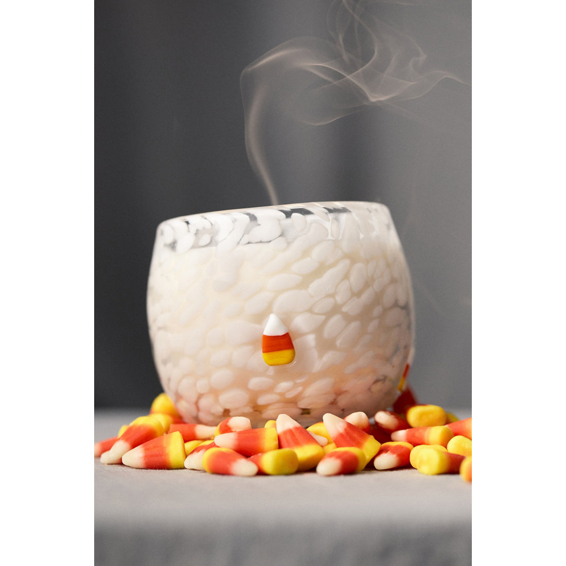 Mystic Confetti Icon Candy Corn Glass Candle by Anthropologie