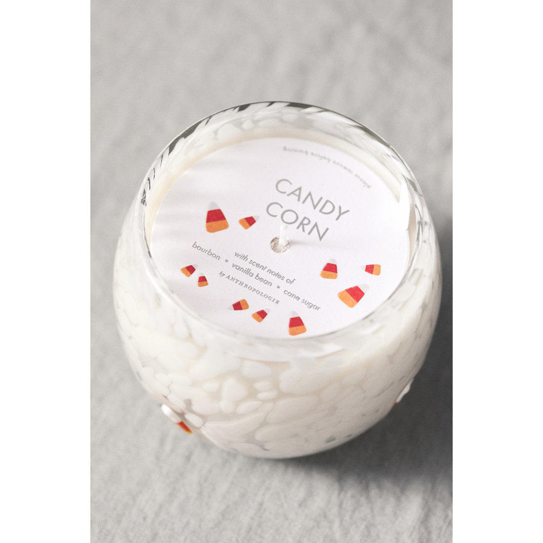 Mystic Confetti Icon Candy Corn Glass Candle by Anthropologie