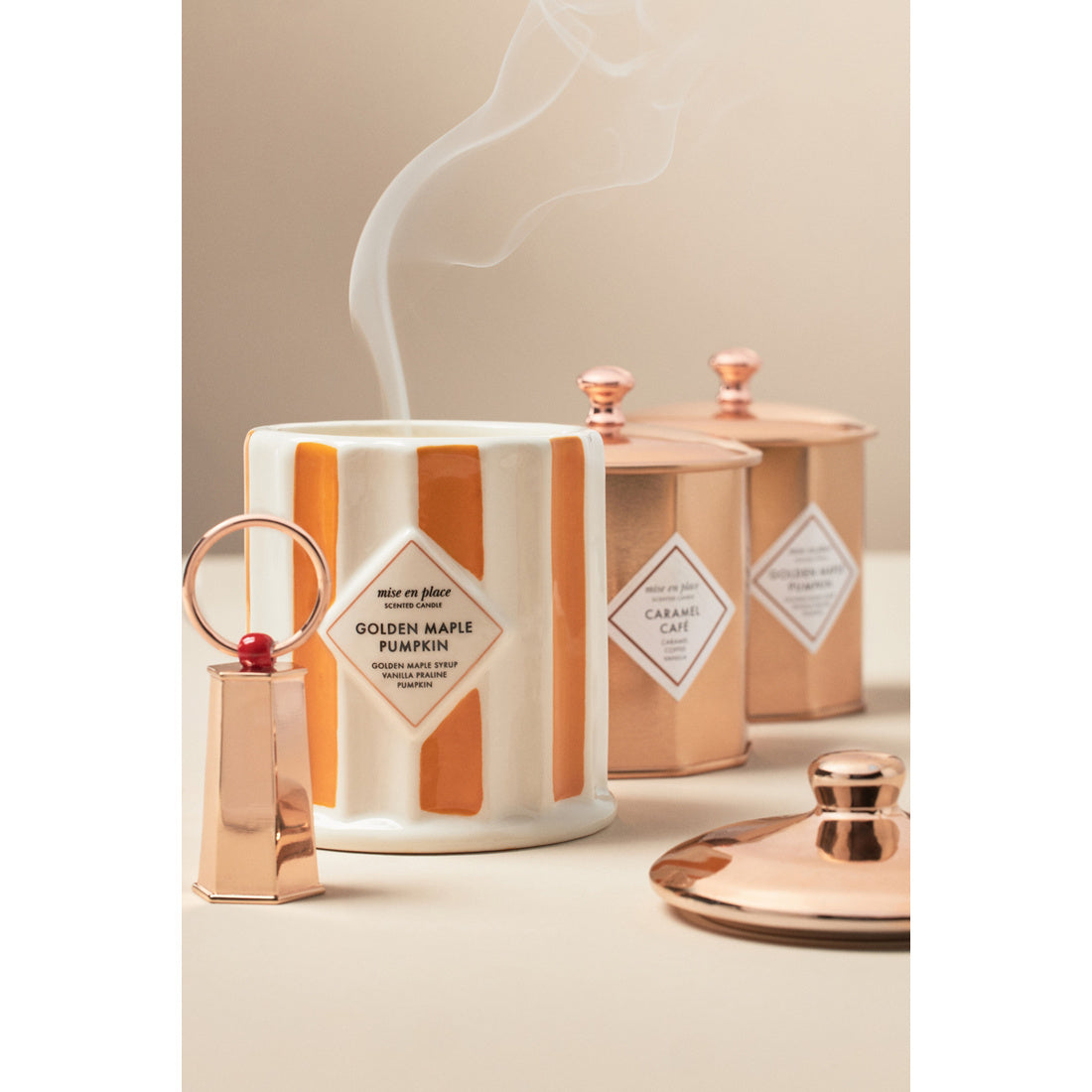 mise en place Gourmand Caramel Café Metal Tin Candle by mise en place by Anthropologie