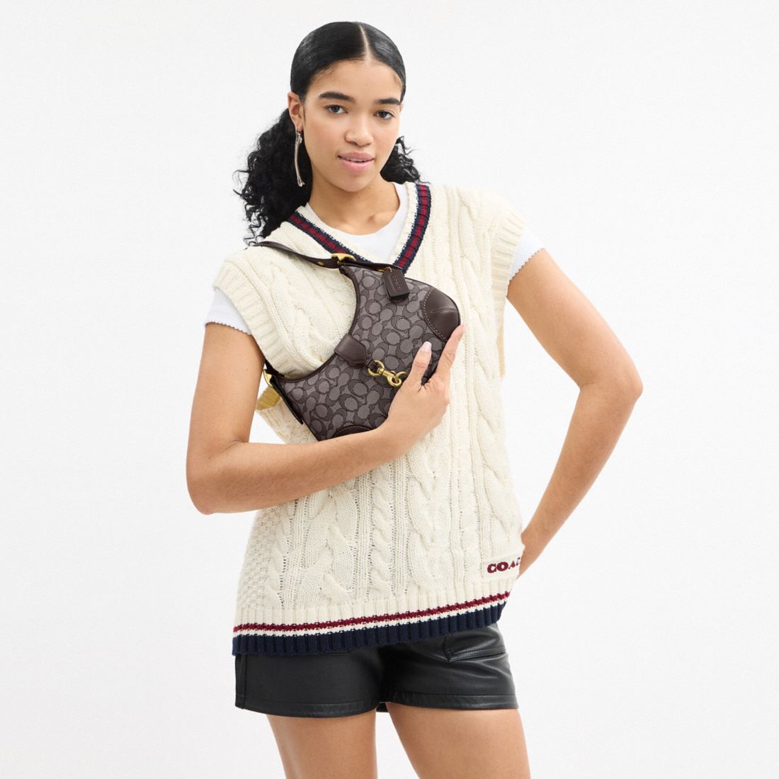 Coach Hamptons Hobo Bag In Signature Jacquard