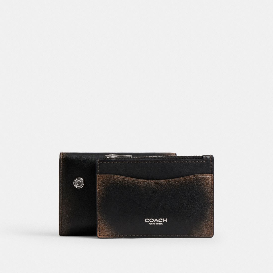 Coach Essential Card Holder Wallet In Loved Leather