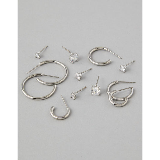 AE Stud & Hoop Earrings 6-Pack