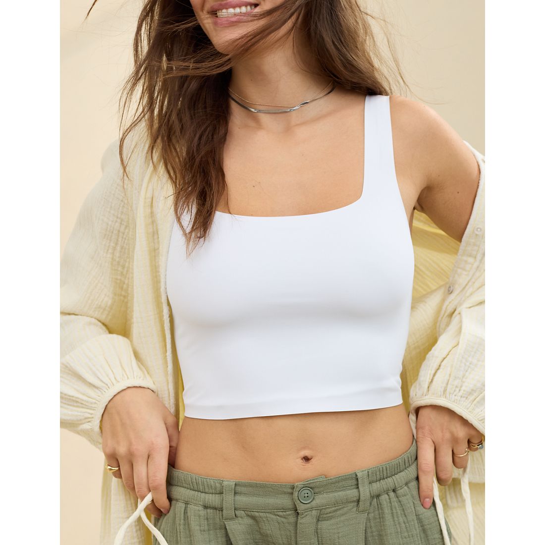 SMOOTHEZ Square Neck Top