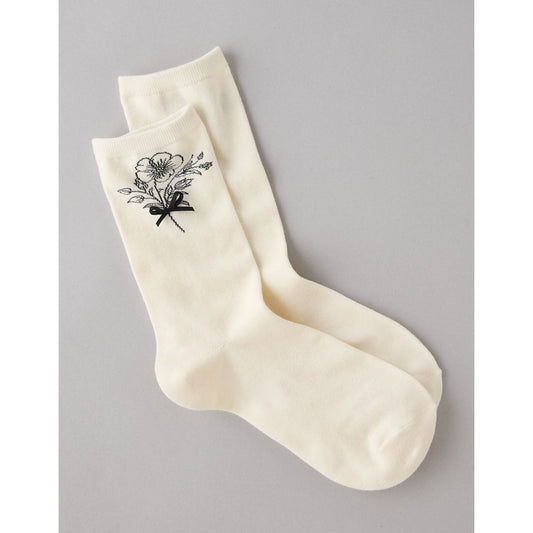 AE Poppy Crew Socks