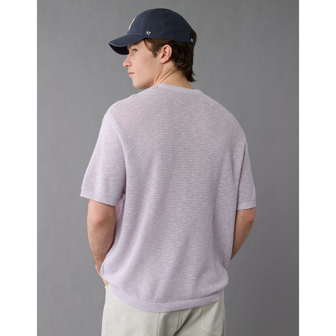 AE Linen-Blend Sweater T-Shirt