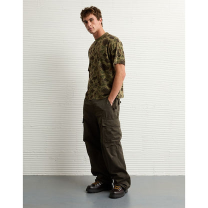 AE Boxy Sueded Camo Jersey T-Shirt