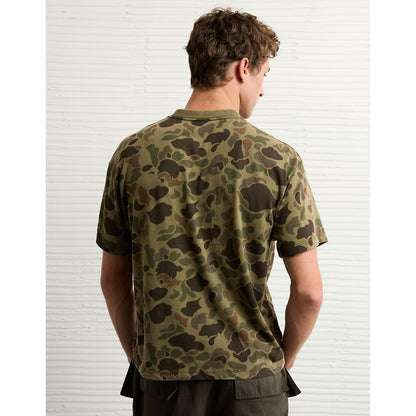 AE Boxy Sueded Camo Jersey T-Shirt