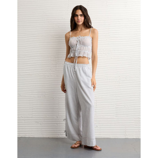 AE Stretch High-Waisted Tie Side Pull-On Pant