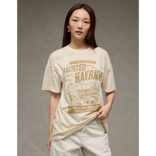 AE Oversized Halloween Graphic T-Shirt