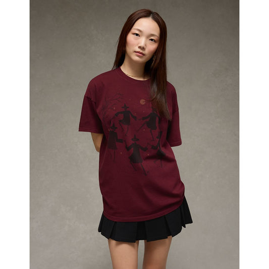 AE Oversized Halloween Graphic T-Shirt