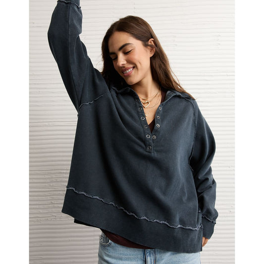 AE Big Hug Henley Sweatshirt