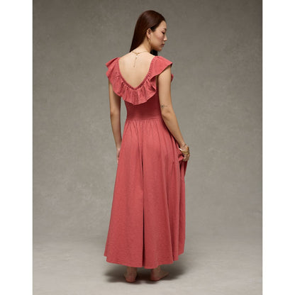 AE Sunchaser Knit Drop Waist Midi Dress