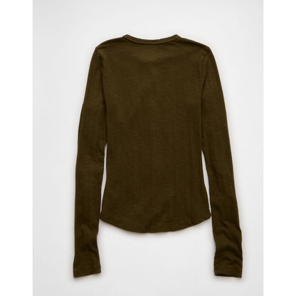 AE Long Sleeve Henley T-Shirt
