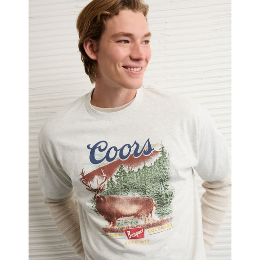 AE Boxy Coors Banquet Graphic T-Shirt