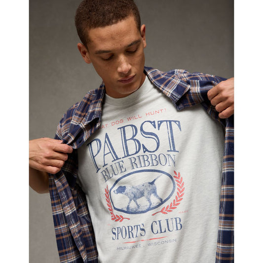 AE Boxy Pabst Blue Ribbon Graphic T-Shirt