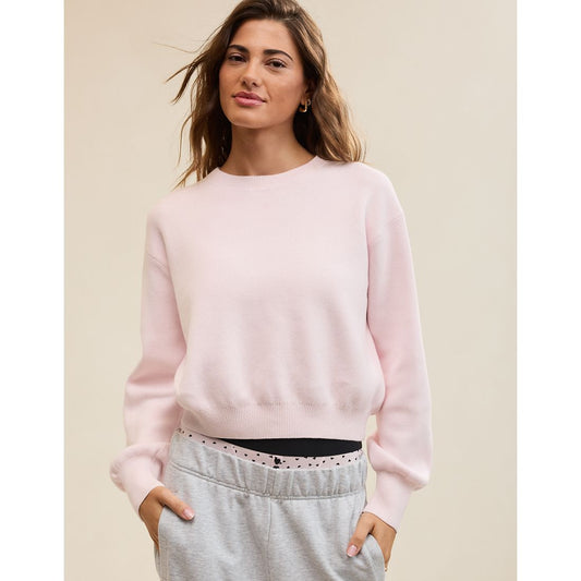 Cropped Crew Sweater