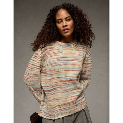 AE Oversized Faux Mohair Wide Cuff Sweater