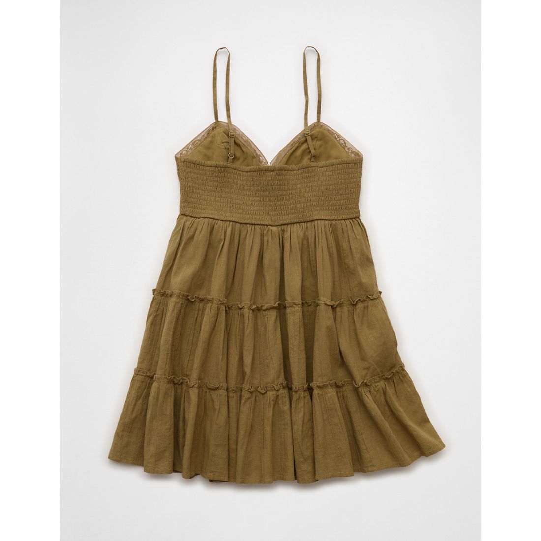 AE V-Neck Tiered Babydoll Mini Dress