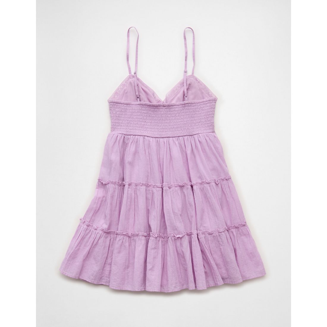 AE V-Neck Tiered Babydoll Mini Dress