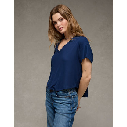 AE Soft & Sexy Ribbed V-Neck T-Shirt