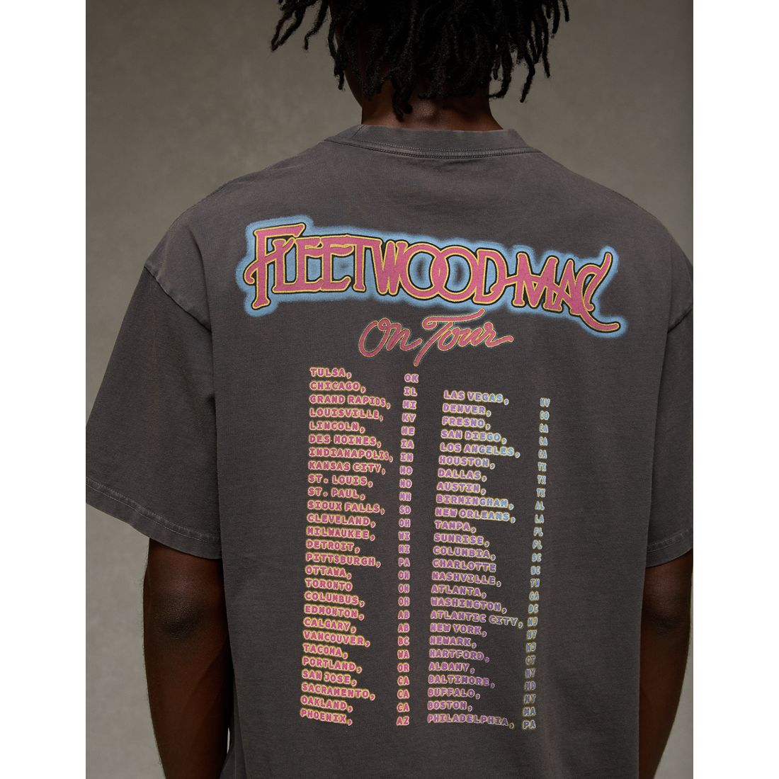 AE Boxy Fleetwood Mac Graphic T-Shirt