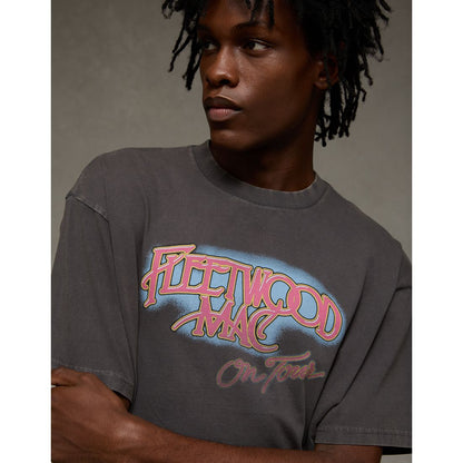 AE Boxy Fleetwood Mac Graphic T-Shirt