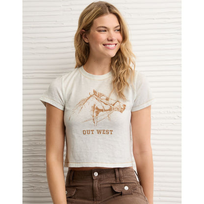 AE Western Graphic Shrunken Tee