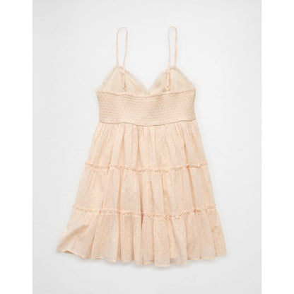 AE V-Neck Tiered Babydoll Mini Dress