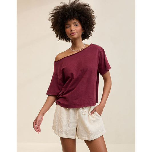 Off-The-Shoulder Relaxed Tee