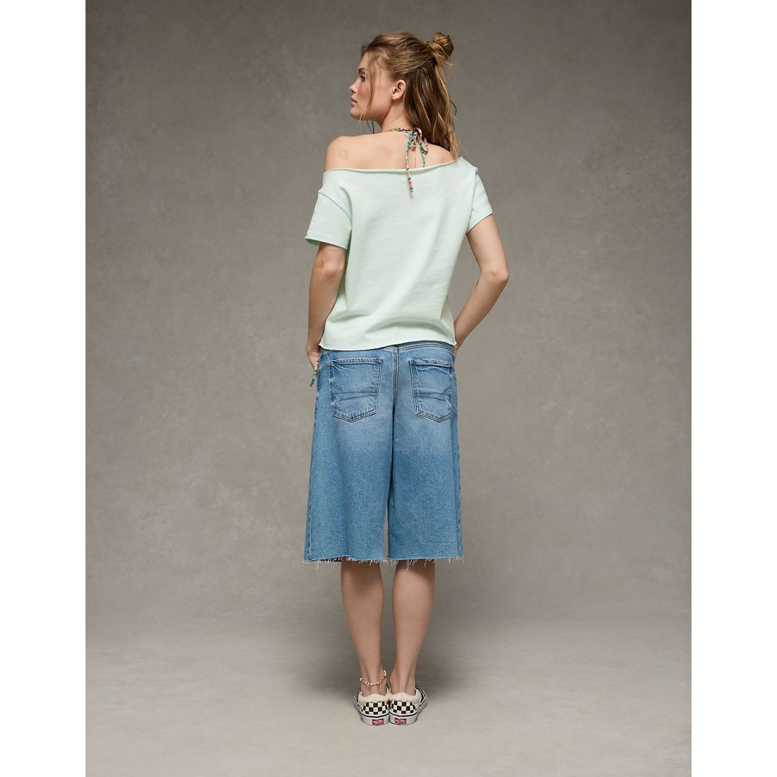AE Off-the-Shoulder Graphic T-Shirt