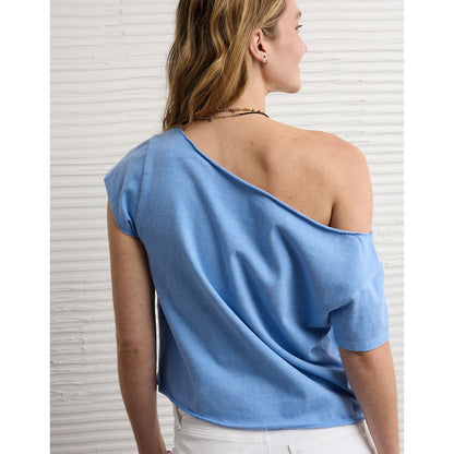 AE Off-the-Shoulder Graphic T-Shirt