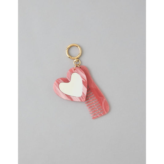 AE Heart Mirror + Comb Keychain