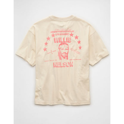 AE Boxy Willie Nelson Graphic T-Shirt