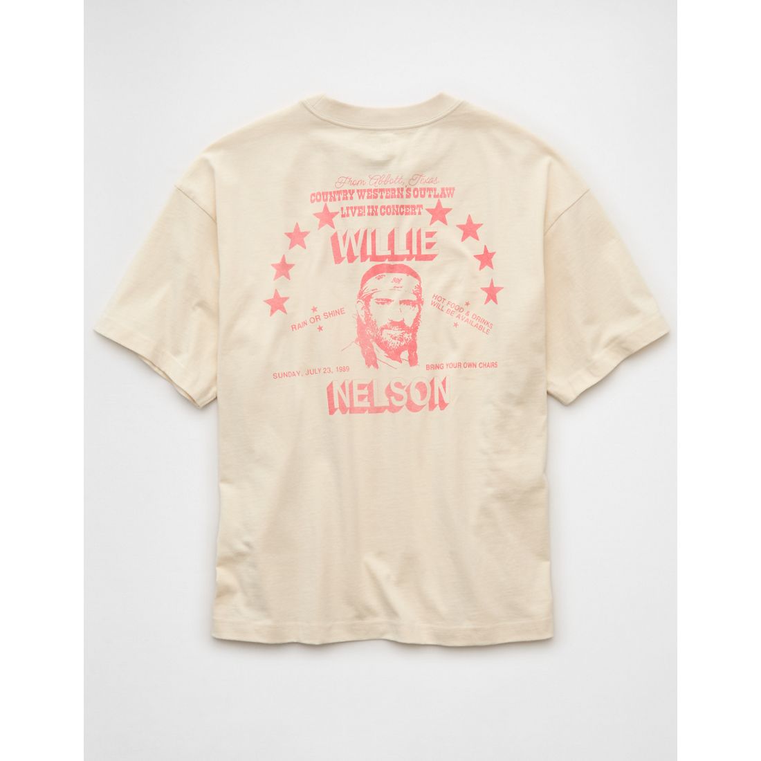 AE Boxy Willie Nelson Graphic T-Shirt