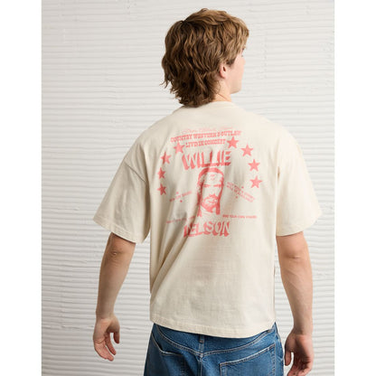AE Boxy Willie Nelson Graphic T-Shirt