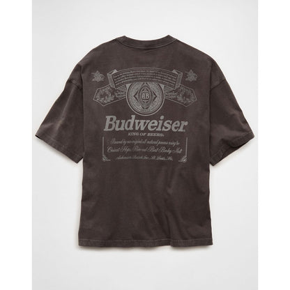AE Boxy Fit Budweiser Graphic T-Shirt