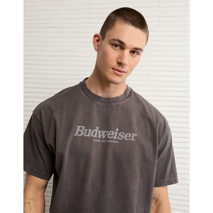 AE Boxy Fit Budweiser Graphic T-Shirt