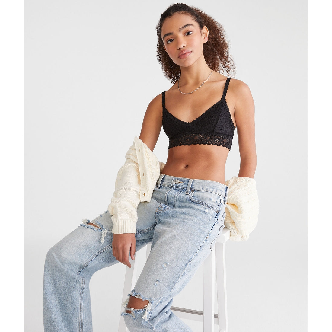 Aeropostale Womens' Floral Lace Bralette