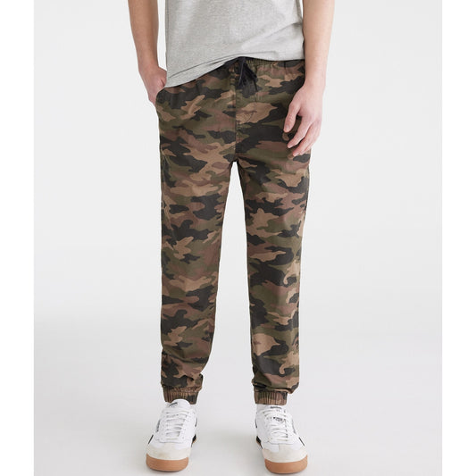 Aeropostale Mens' Camo Stretch Twill Joggers