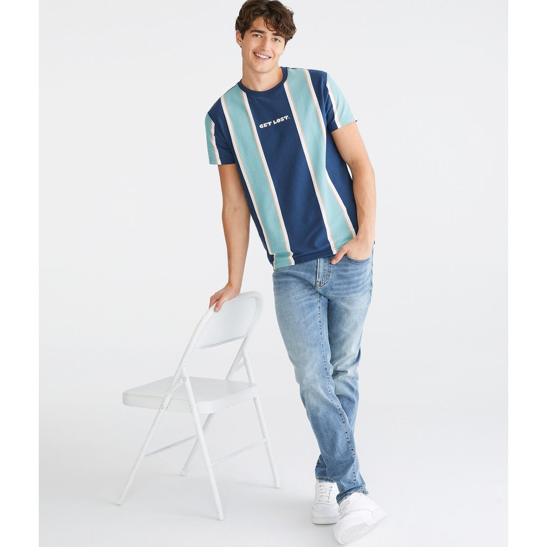 Aeropostale Mens' Skinny Premium Jean with COOLMAX® Technology