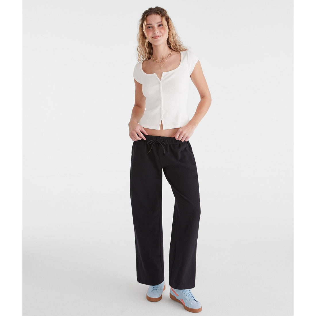 Cloud Soft Mid-Rise Straight Leg Sweatpants