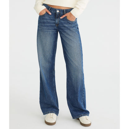Low-Rise Baggy Wide Leg Jean