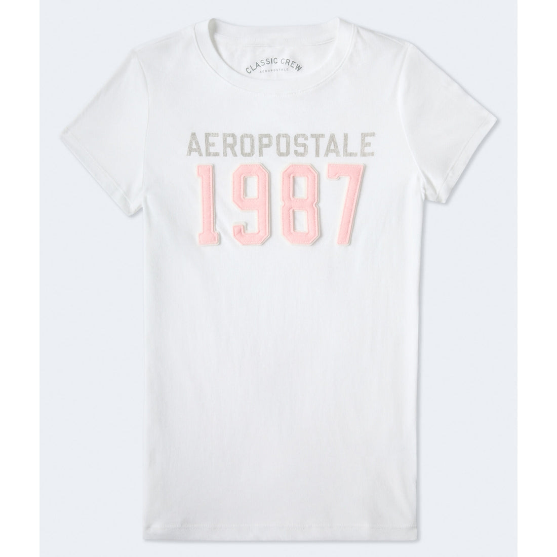 Aeropostale Womens' Aeropostale 1987 Applique Graphic Tee