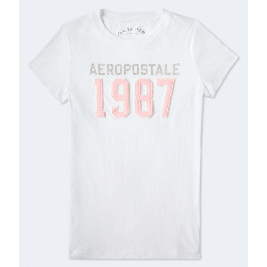 Aeropostale Womens' Aeropostale 1987 Applique Graphic Tee