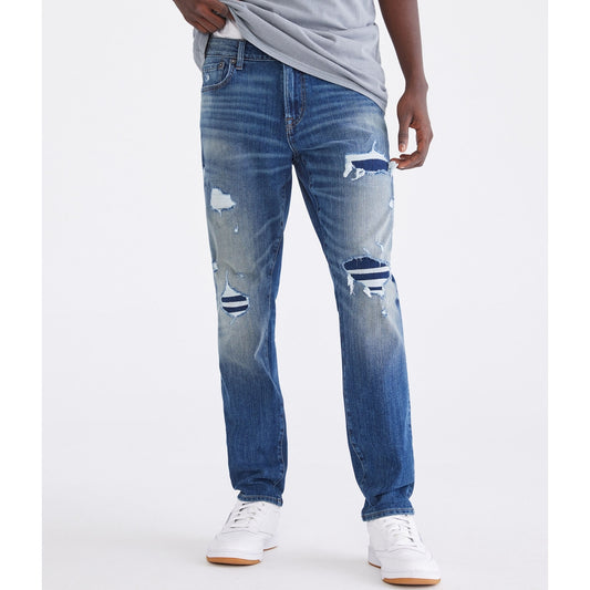 Aeropostale Mens' Athletic Skinny 4D Denim Jean