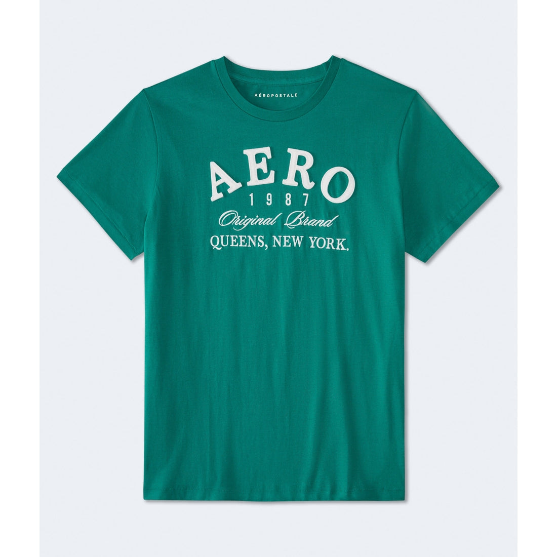 Aeropostale Mens' Queens NY Applique Graphic Tee