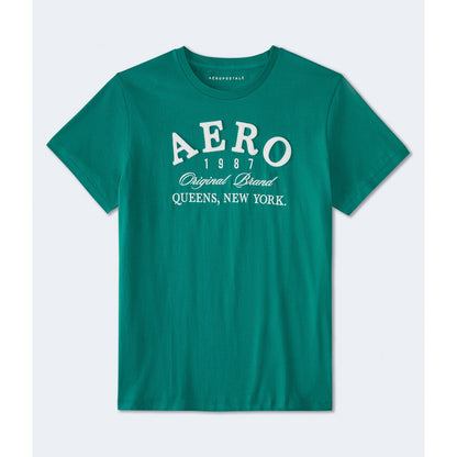 Aeropostale Mens' Queens NY Applique Graphic Tee