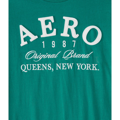 Aeropostale Mens' Queens NY Applique Graphic Tee