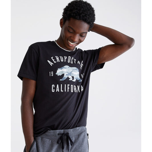Aeropostale Mens' Aeropostale Camo Bear Graphic Tee